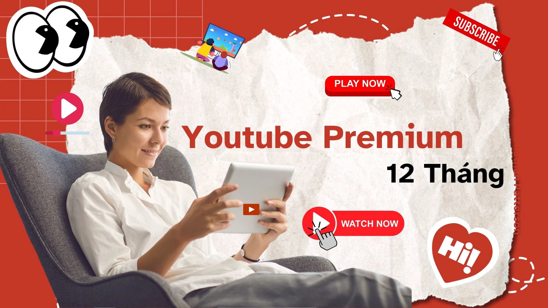 YouTube Premium + YouTube Music No ADS (12 Tháng ) - Giải Trí Cả Năm, Không Lo Quảng Cáo - Mua tại EZSub Shop